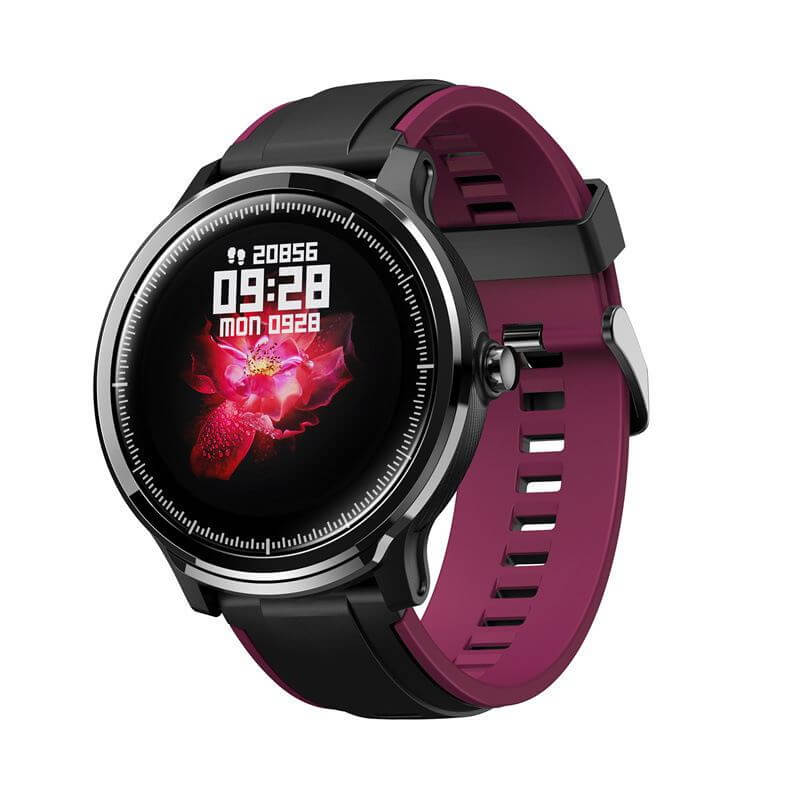 Newest SN80 smart watch with 1.3-inch touch screen, colorful silicone band, and fitness tracking