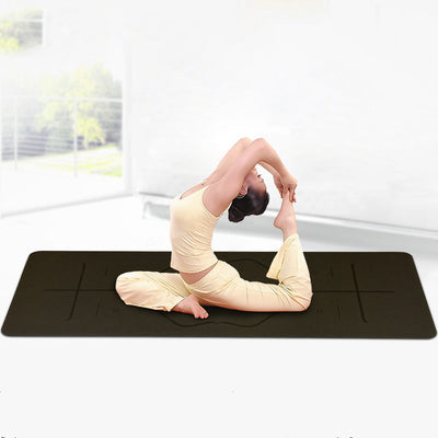 Eco-friendly natural rubber yoga mat for all practices