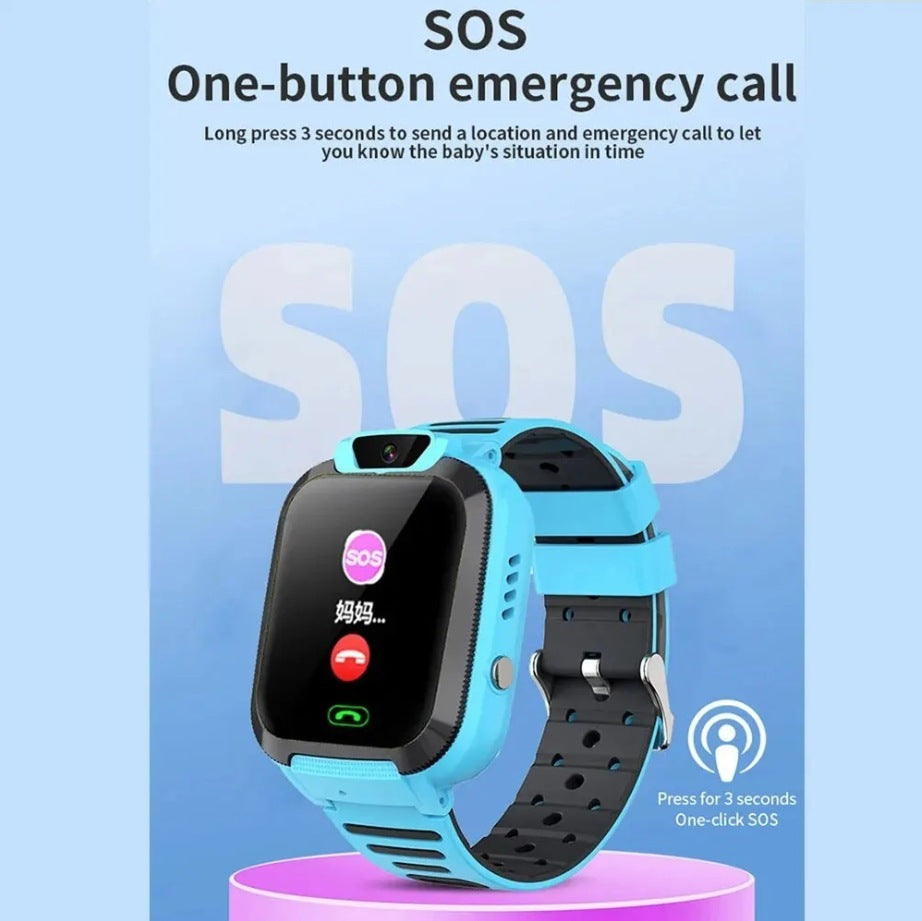 Child safety smartwatch with LBS location tracking