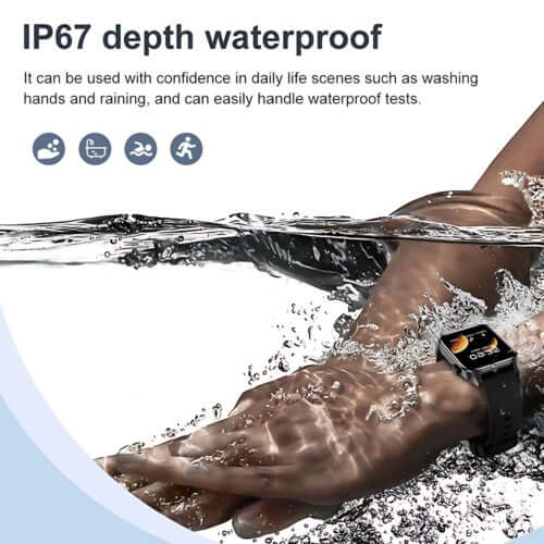 Men’s and women’s waterproof smart watch with activity tracking