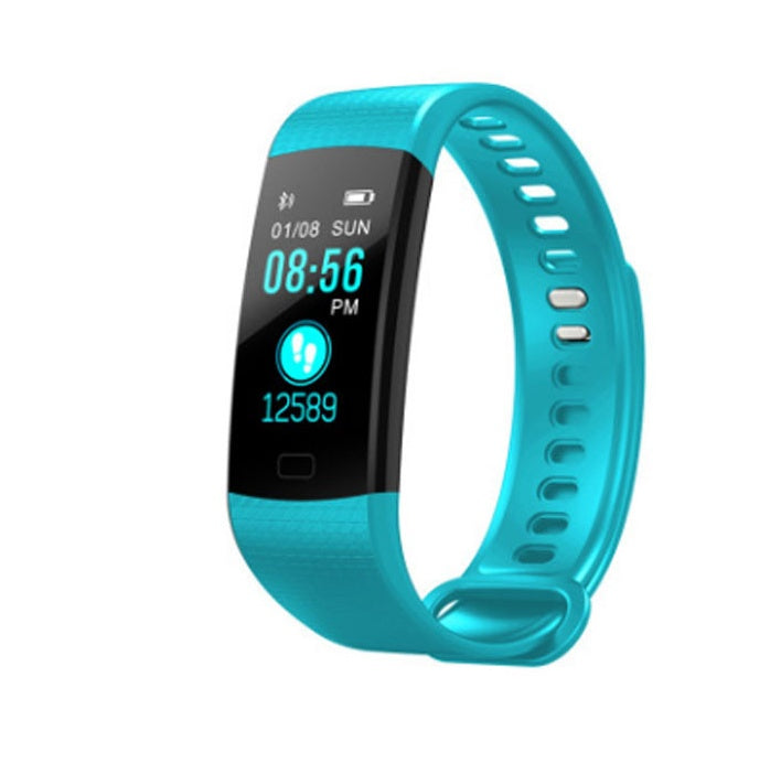 Heart rate fitness tracker bracelet with sleek design