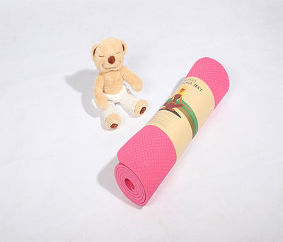 Beginner yoga mat for floor exercises and poses