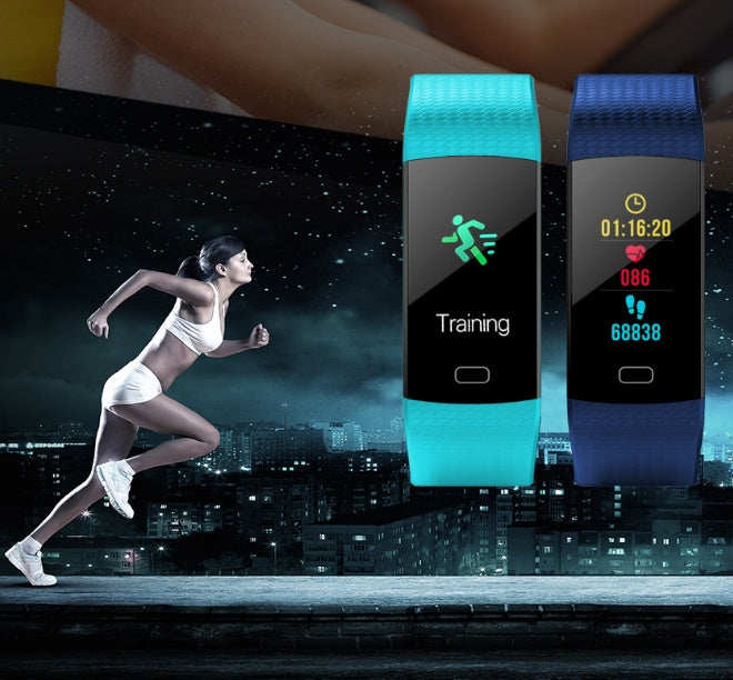 Electronic smart bracelet with fitness and heart rate features