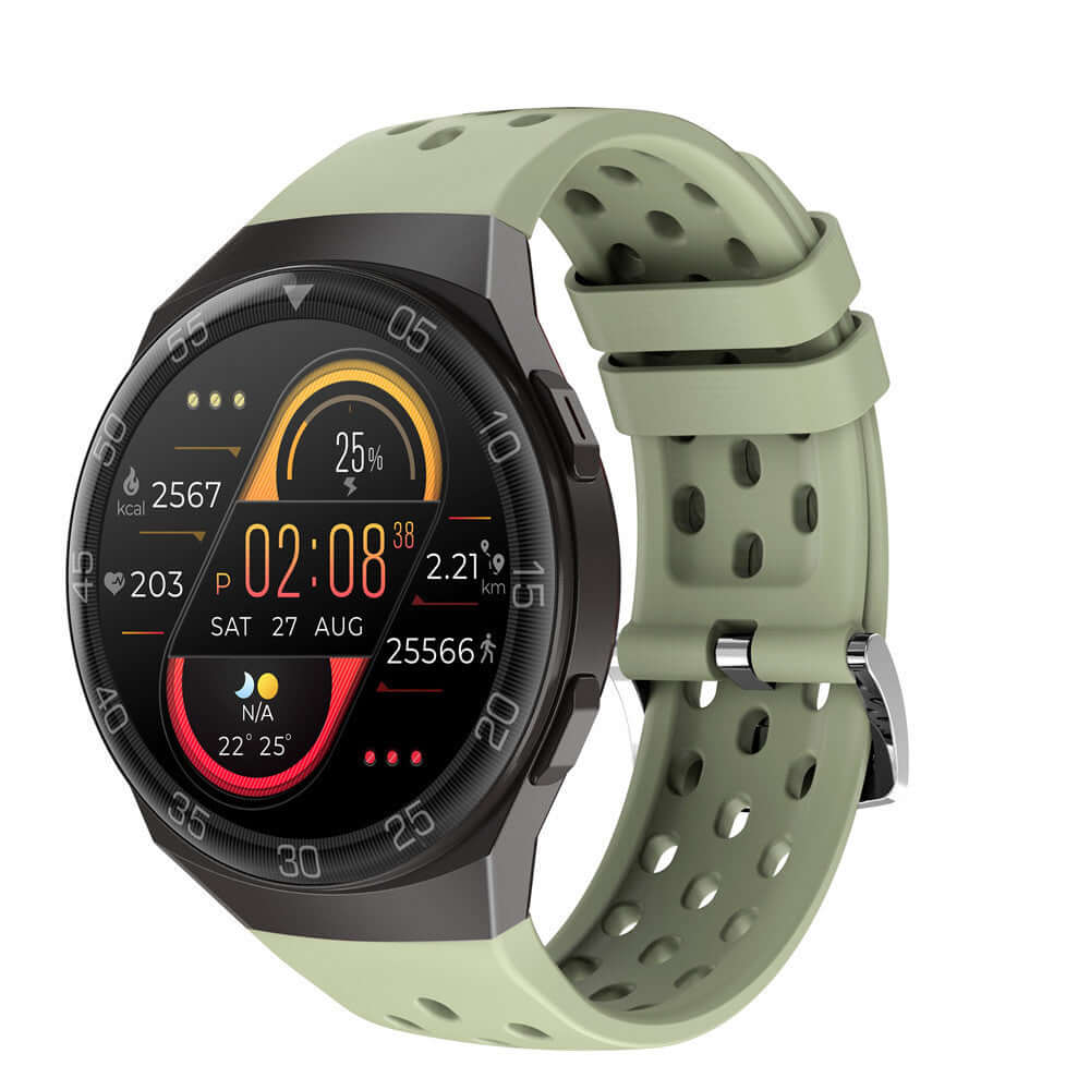 Exercise-focused smart watch for men with fitness and health tracking