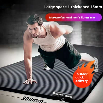 Non-slip fitness yoga mat for home workouts