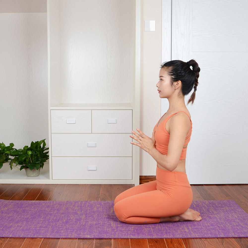 High-density non-slip yoga mat for joint support