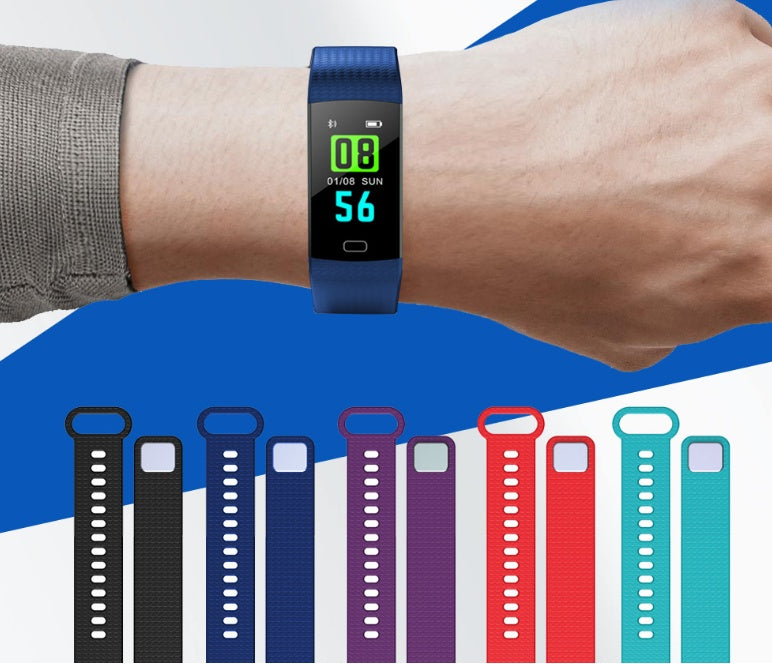 Activity tracker band with color screen and smart features