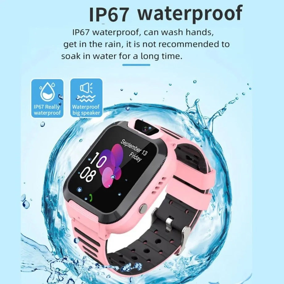 GPS tracker watch for kids with emergency SOS feature